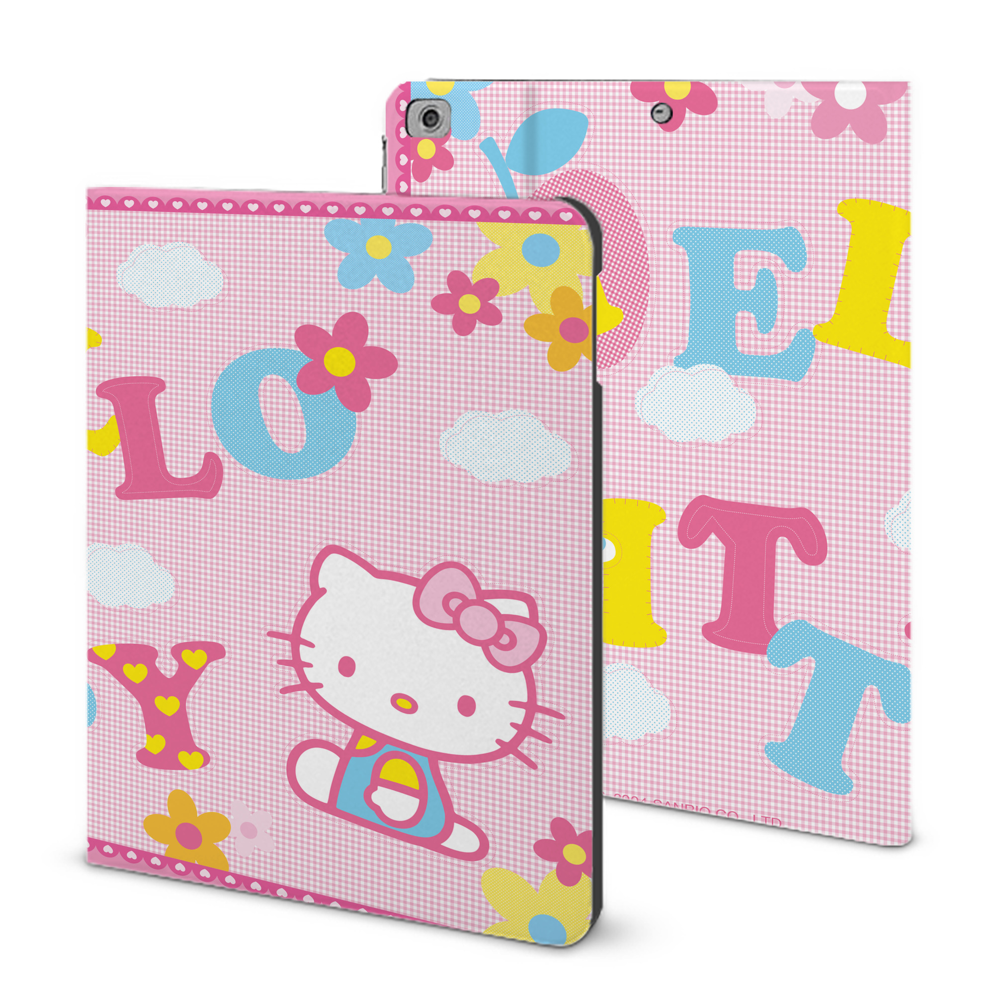 （画像用） Hello Kitty ハローキティ IPad ケース ブック型 PUレザー TPU 耐衝撃 軽量 薄型 ペン収納なし 全面保護 IPad 各モデル対応